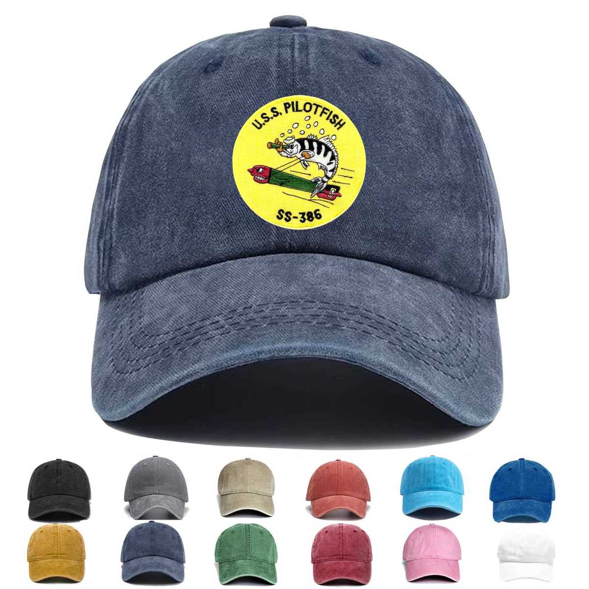 Ss 386 Uss Pilotfish Embroidered Hat - Custom Hat