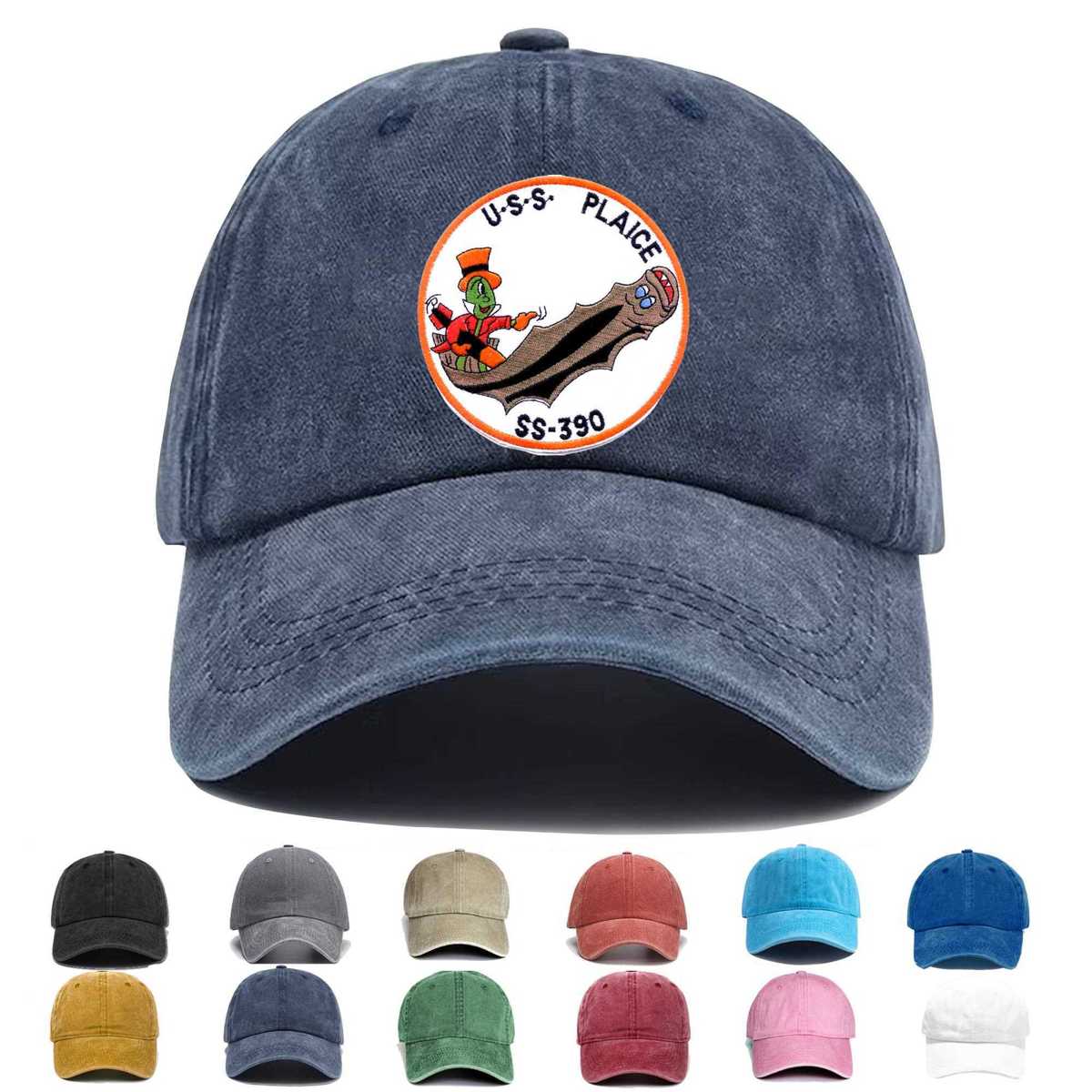 Ss 390 Uss Plaice Embroidered Hat - Custom Hat