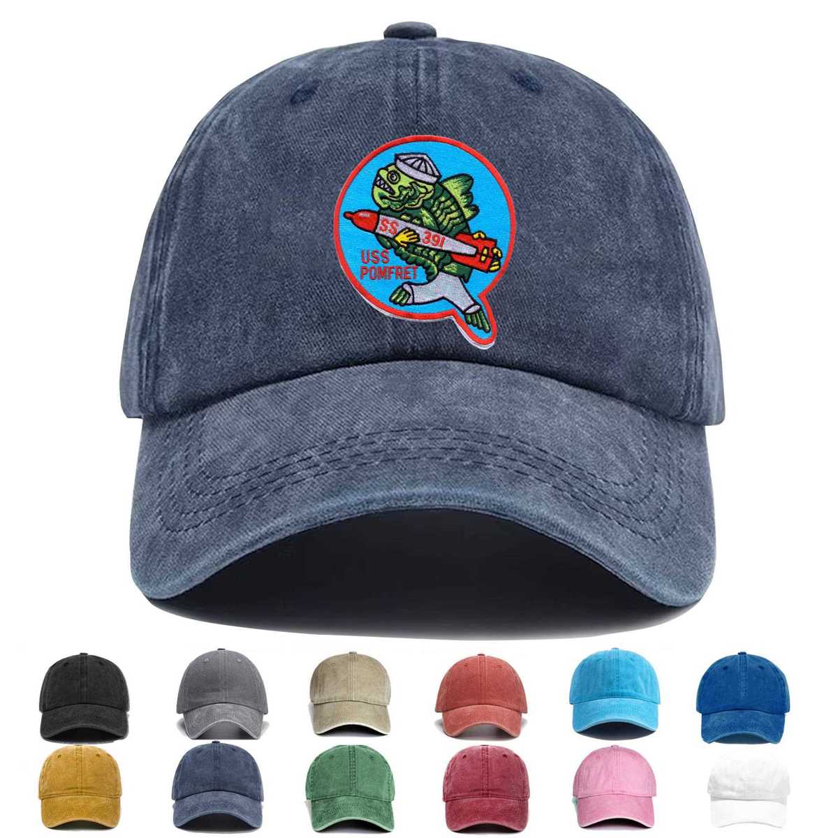 Ss 391 Uss Pomfret Embroidered Hat - Custom Hat