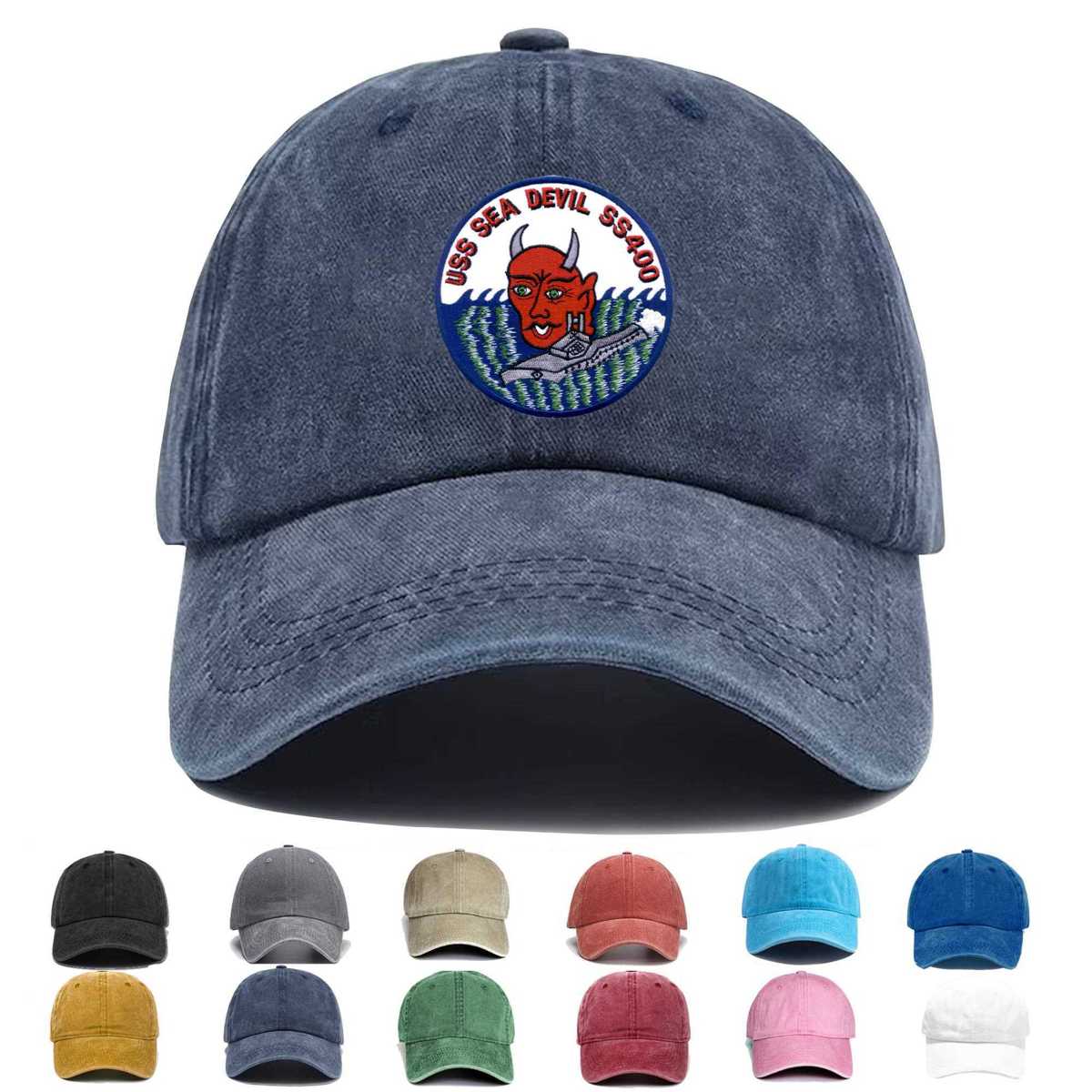 Ss 400 Uss Sea Devil Embroidered Hat - Custom Hat