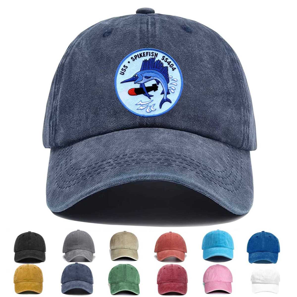 Ss 404 Uss Spikefish Embroidered Hat - Custom Hat