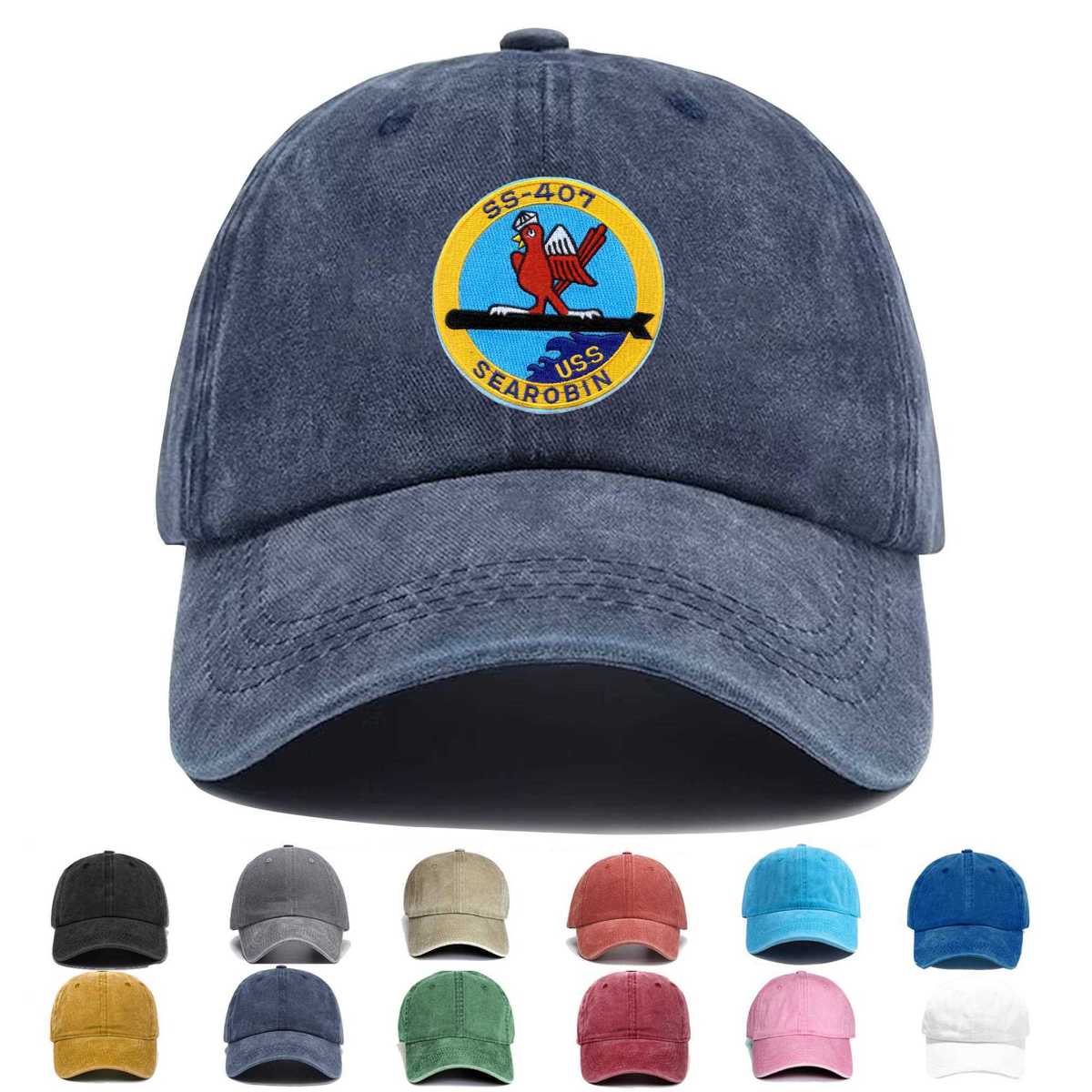 Ss 407 Uss Sea Robin Embroidered Hat - Custom Hat