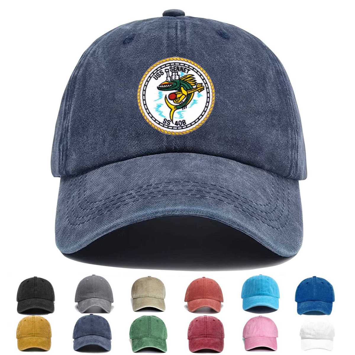 Ss 408 Uss Sennet Version A Embroidered Hat - Custom Hat