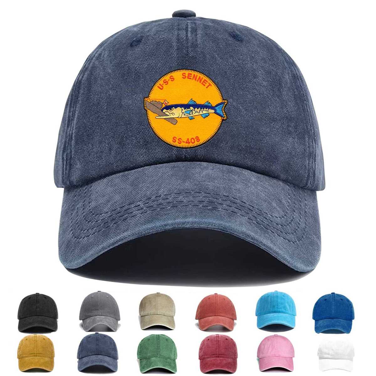 Ss 408 Uss Sennet Embroidered Hat - Custom Hat