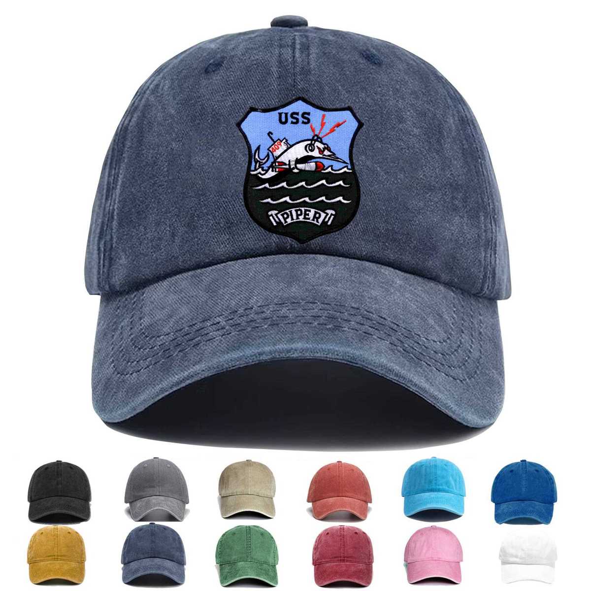 Ss 409 Uss Piper Version C Embroidered Hat - Custom Hat