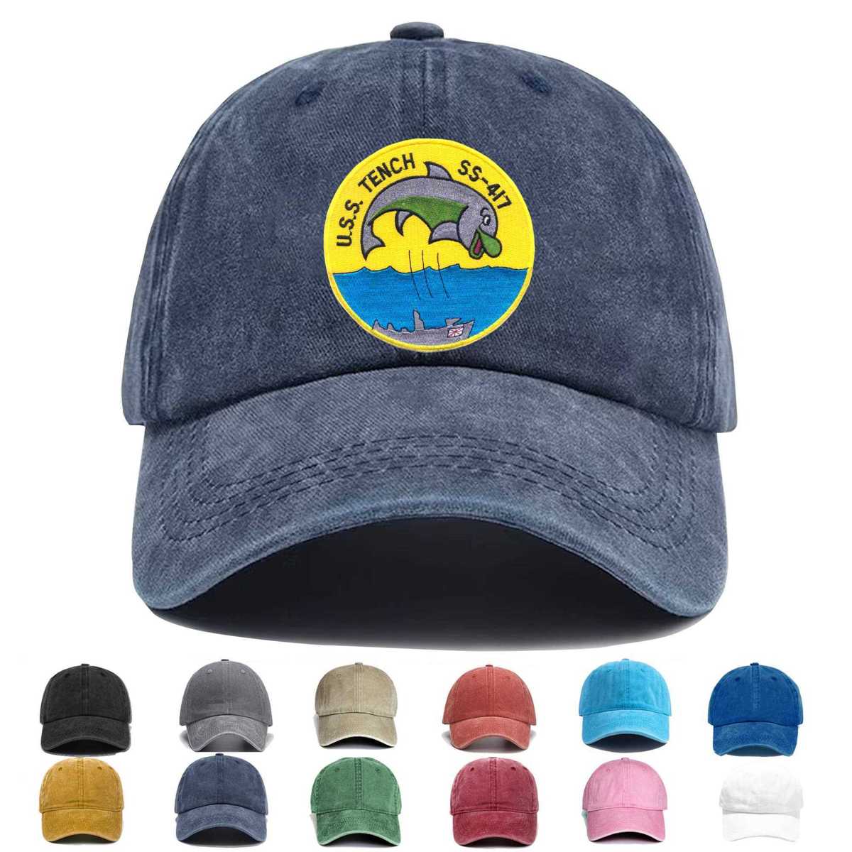 Ss 417 Uss Tench Embroidered Hat - Custom Hat