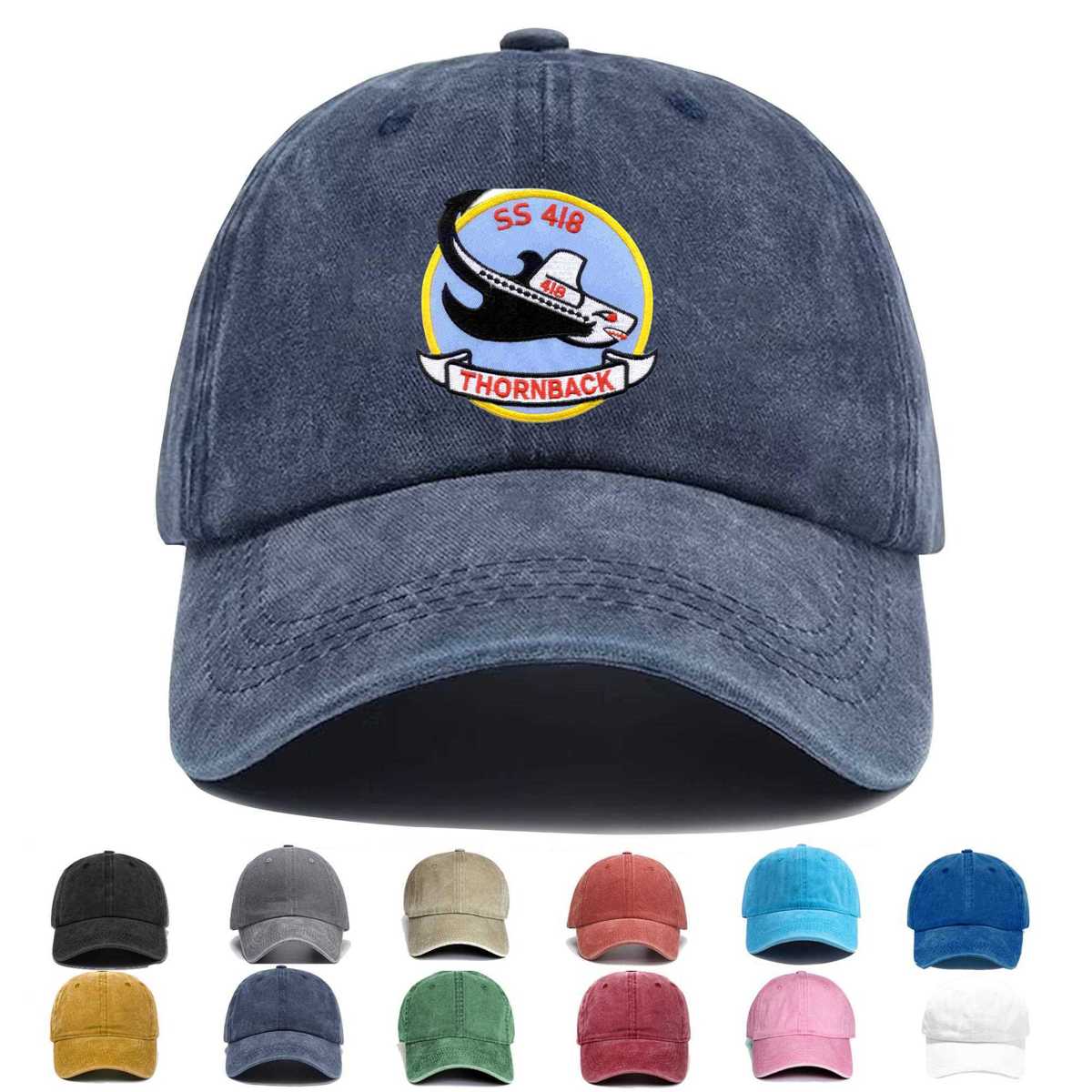 Ss 418 Uss Thornback Embroidered Hat - Custom Hat