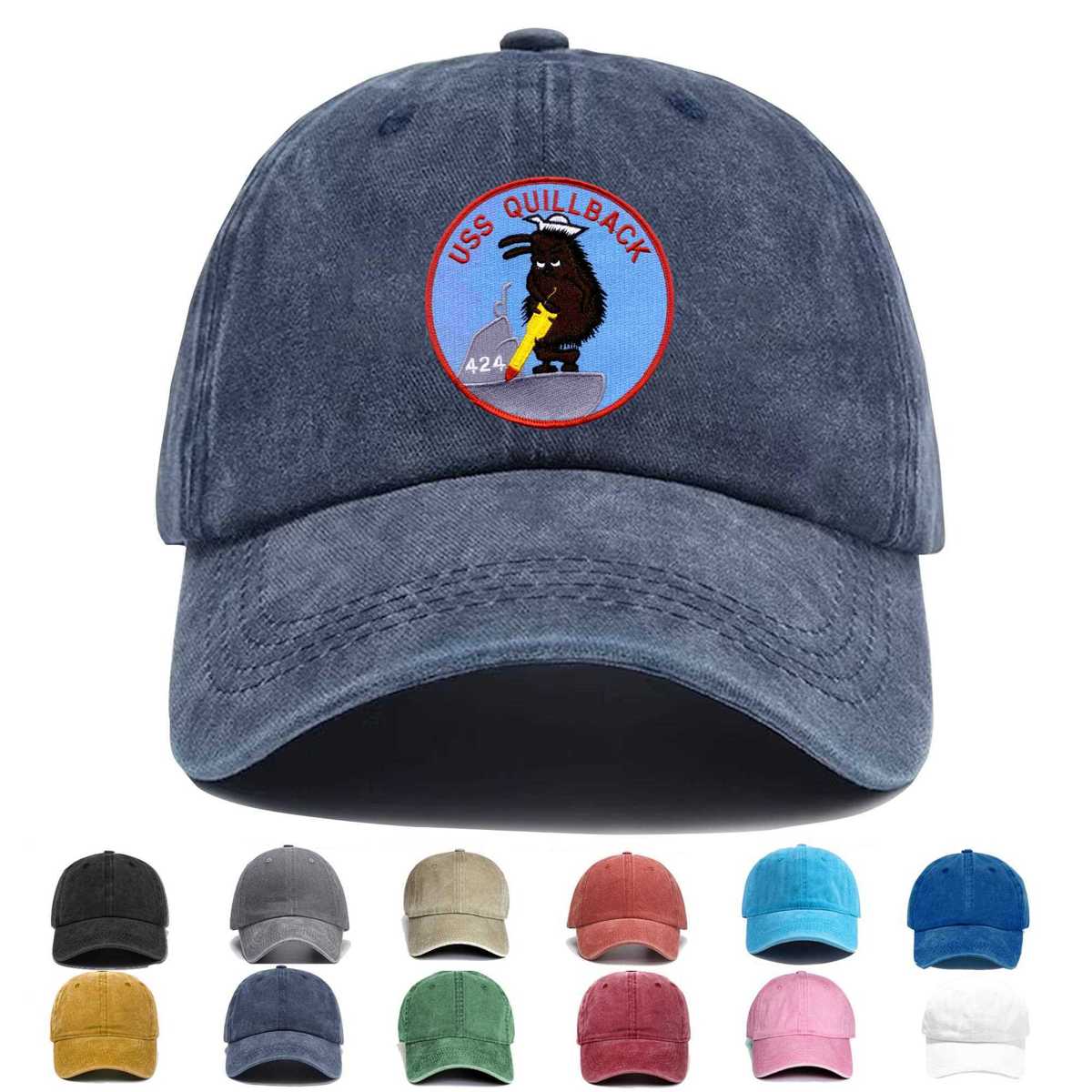 Ss 424 Uss Quillback Embroidered Hat - Custom Hat