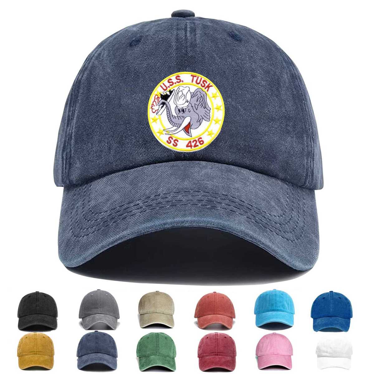 Ss 426 Uss Tusk Embroidered Hat - Custom Hat