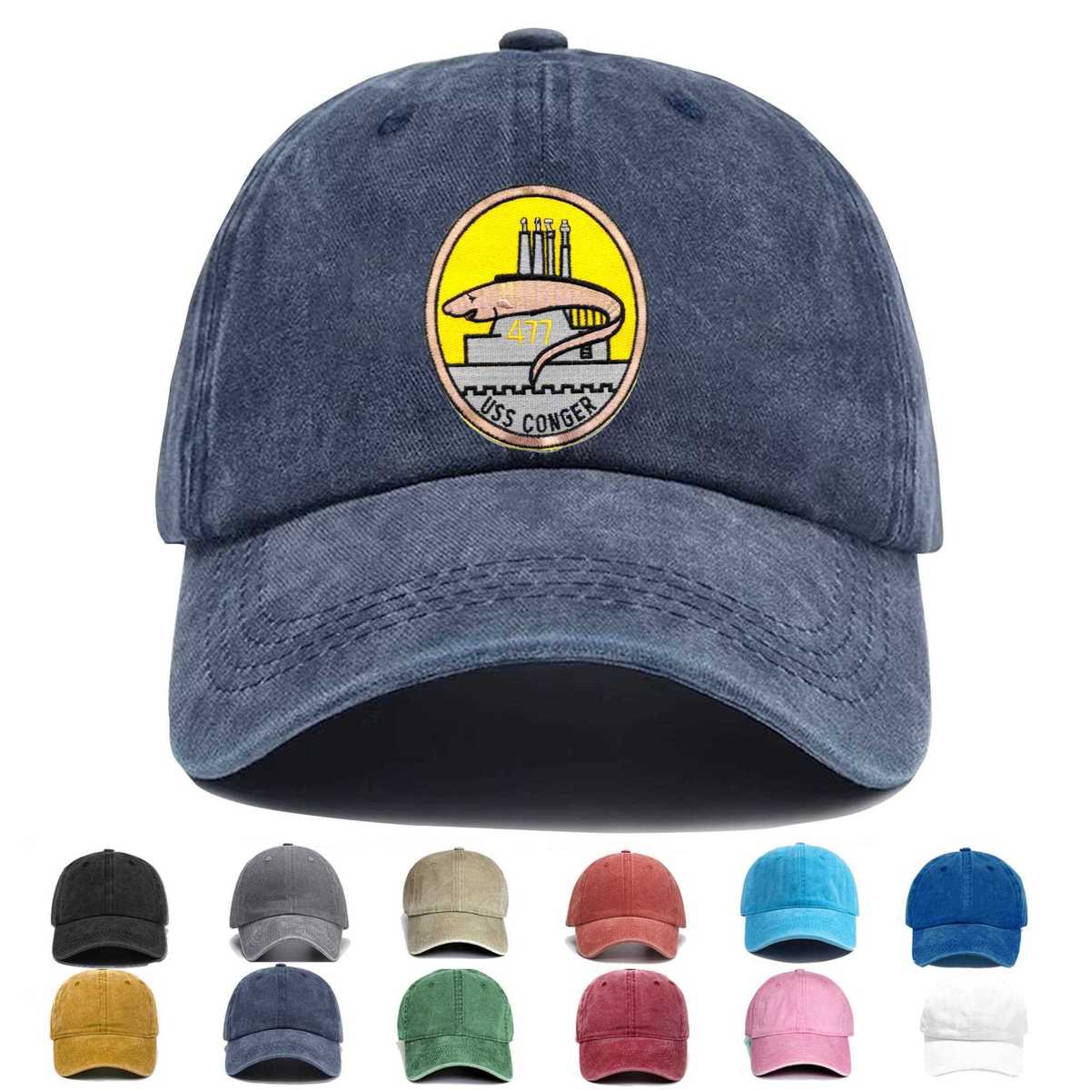 Ss 477 Uss Conger Embroidered Hat - Custom Hat