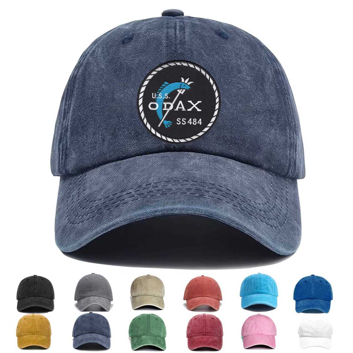 Ss 484 Uss Odax Version A Embroidered Hat - Custom Hat