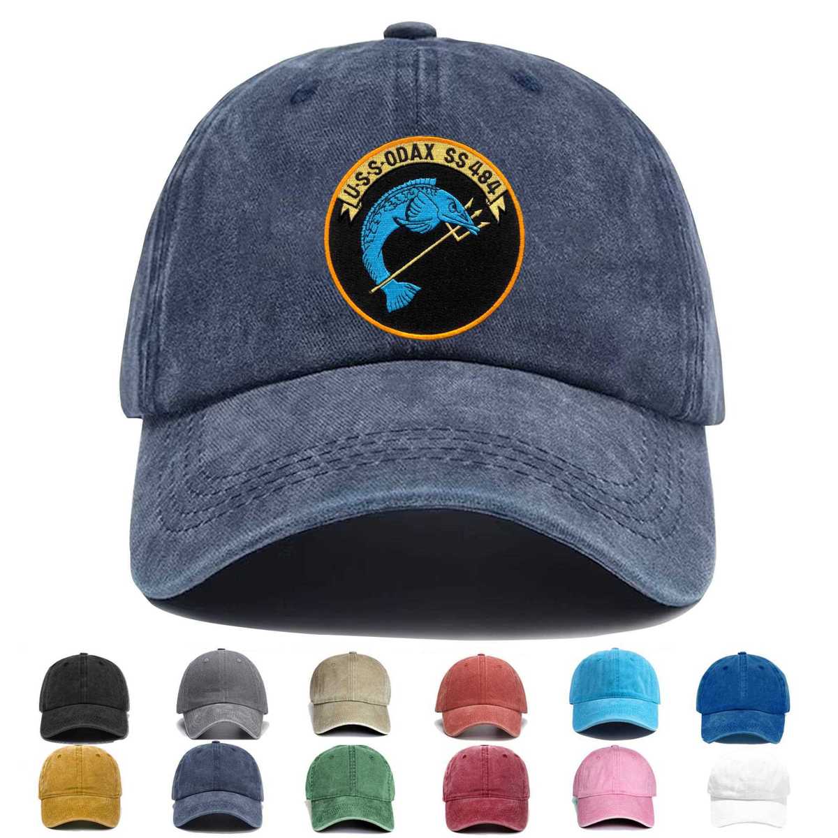 Ss 484 Uss Odax Embroidered Hat - Custom Hat
