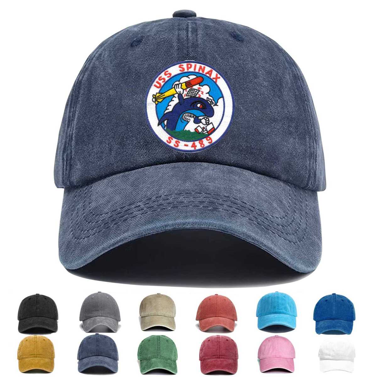 Ss 489 Uss Spinax Embroidered Hat - Custom Hat