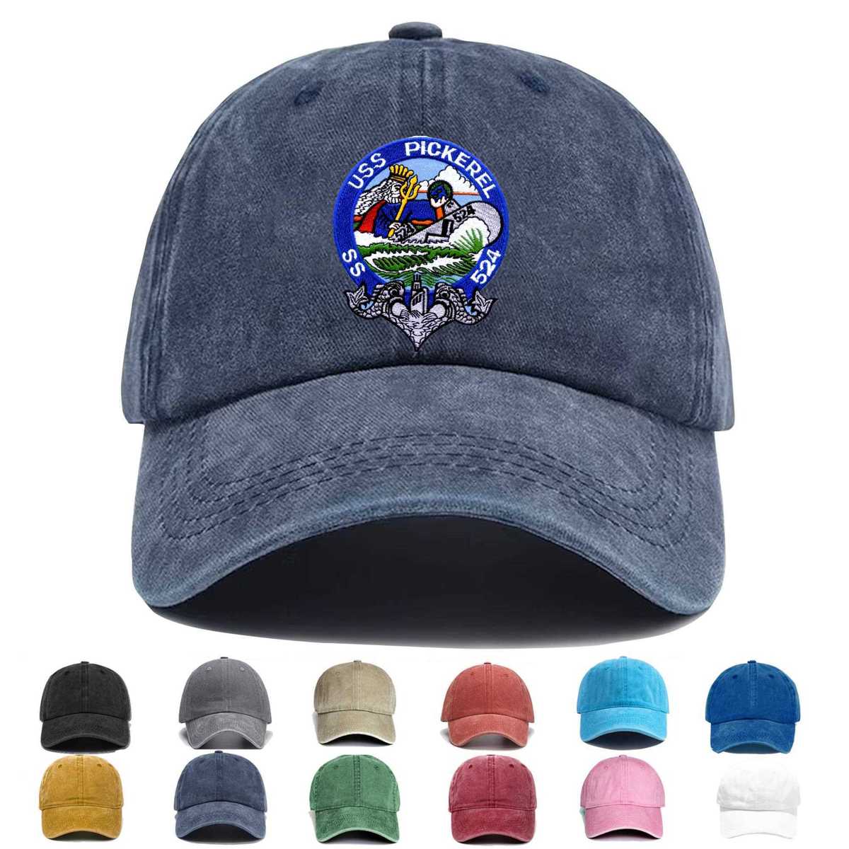 Ss 524 Uss Pickerel Embroidered Hat - Custom Hat