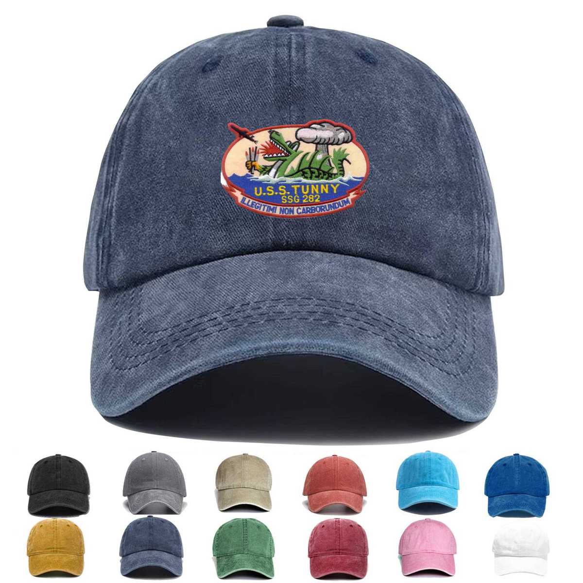 Ssg 282 Uss Tunny Version B Embroidered Hat - Custom Hat