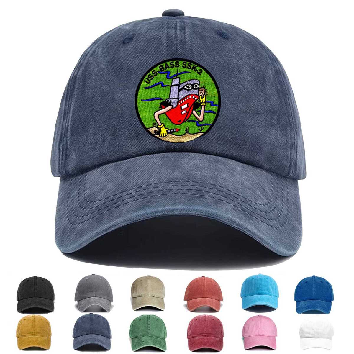 Ssk 2 Uss Bass Embroidered Hat - Custom Hat