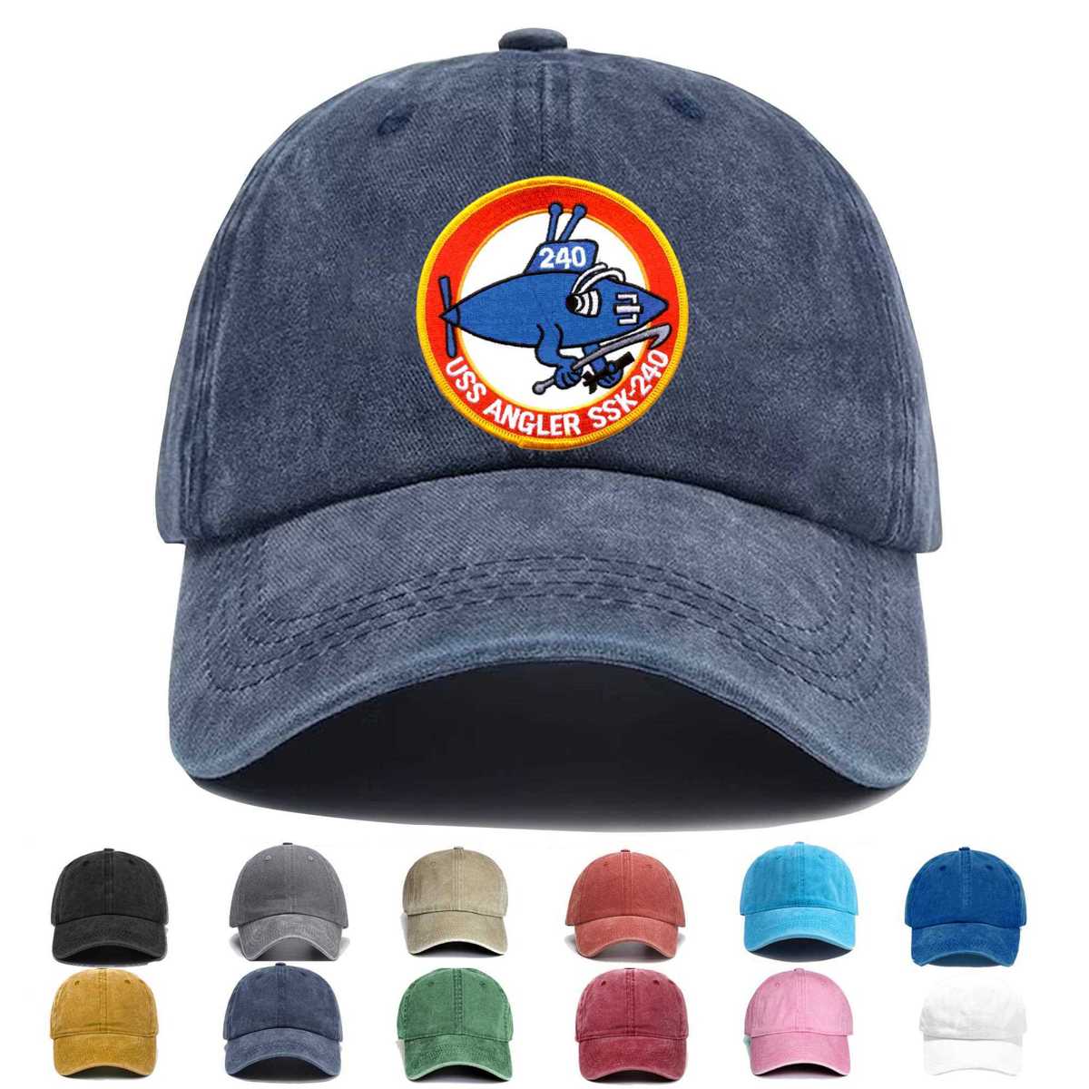 Ssk 240 Uss Angler Embroidered Hat - Custom Hat
