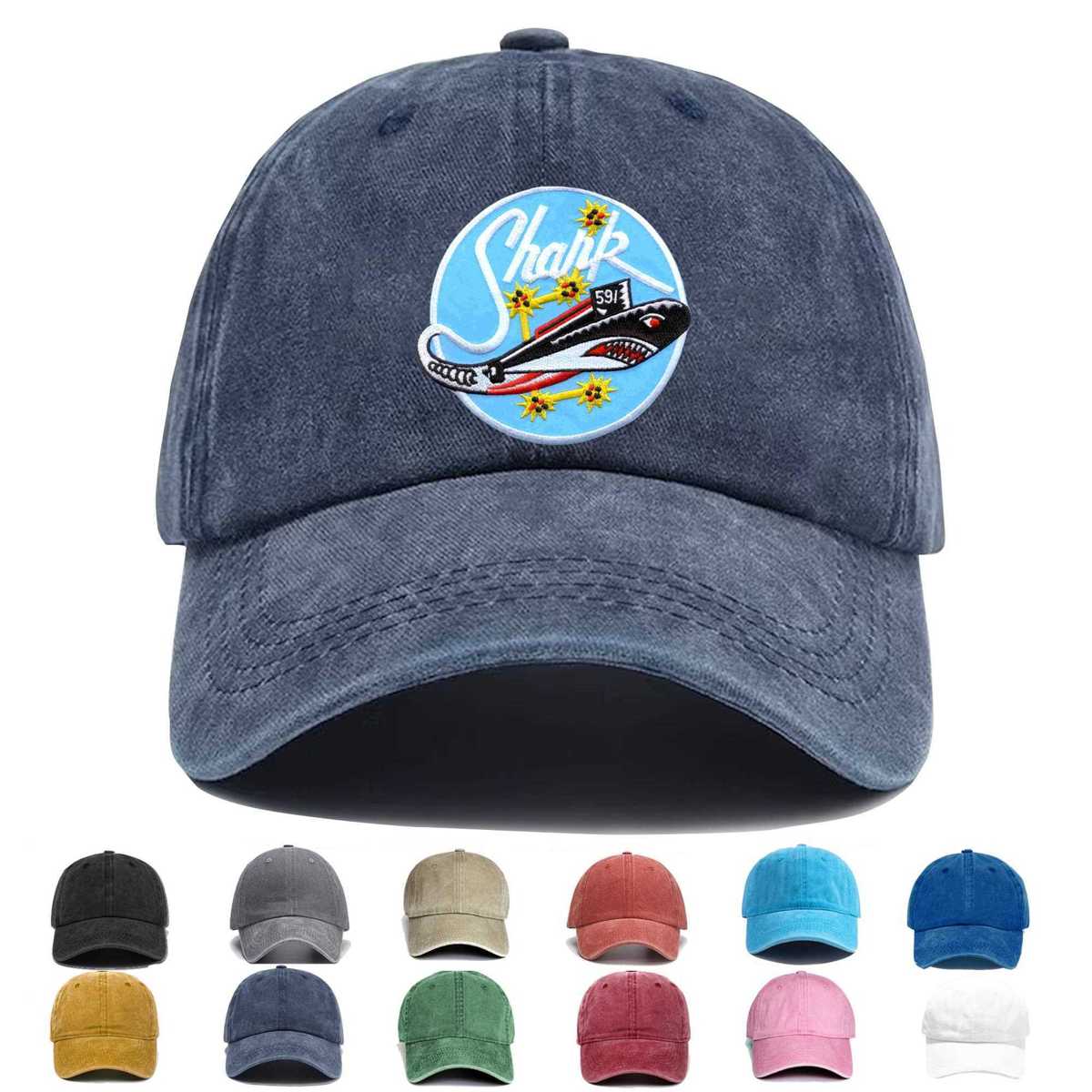 Ssn 591 Uss Shark Embroidered Hat - Custom Hat