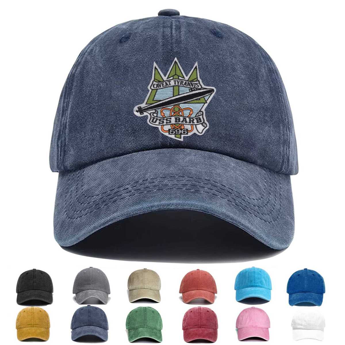 Ssn 596 Uss Barb Embroidered Hat - Custom Hat