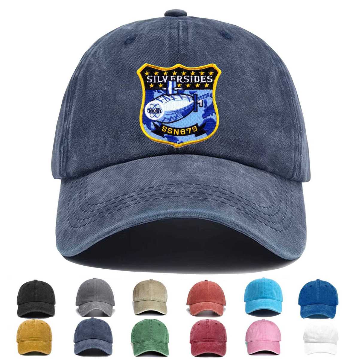 Ssn 679 Uss Silversides Embroidered Hat - Custom Hat