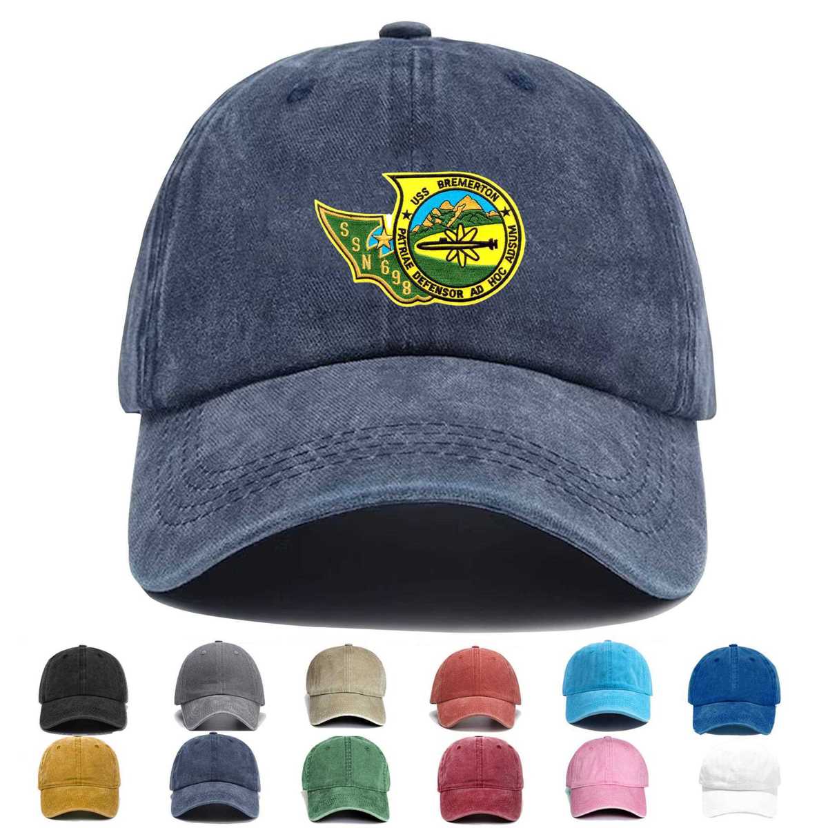 Ssn 698 Uss Bremerton Embroidered Hat - Custom Hat