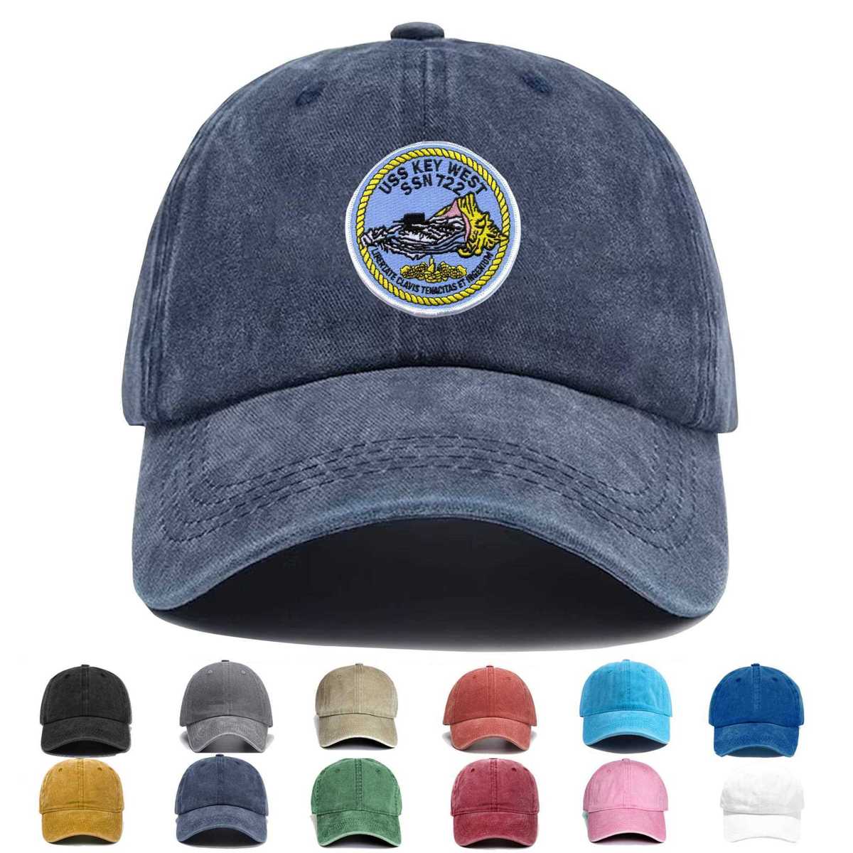 Ssn 722 Uss Key West Embroidered Hat - Custom Hat