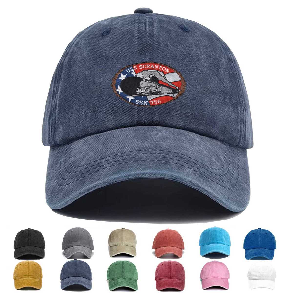 Ssn 756 Uss Scranton Embroidered Hat - Custom Hat