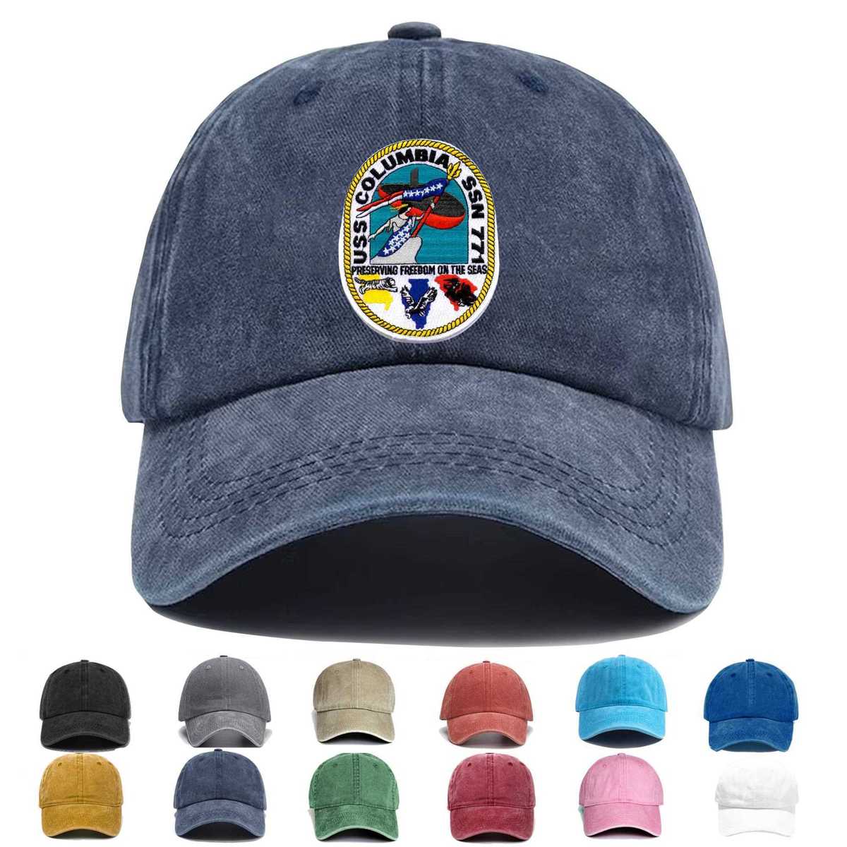 Ssn 771 Uss Columbia Embroidered Hat - Custom Hat