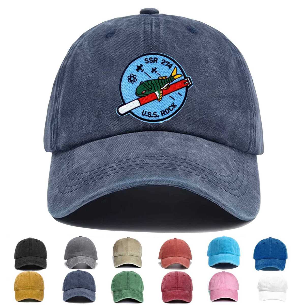 Ssr 274 Uss Rock Version B Embroidered Hat - Custom Hat