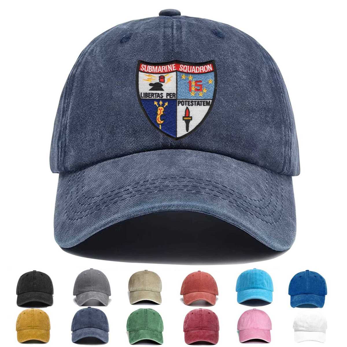 Submarine Squadron 15 Embroidered Hat - Custom Hat