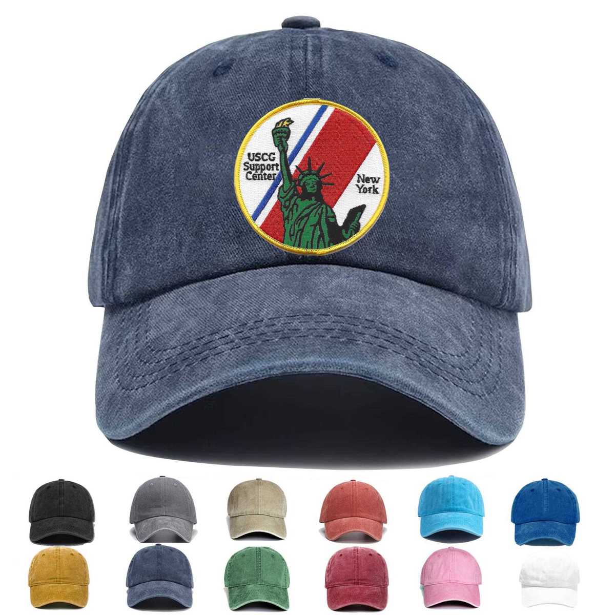 Us Coast Guard Support Center New York Embroidered Hat - Custom Hat