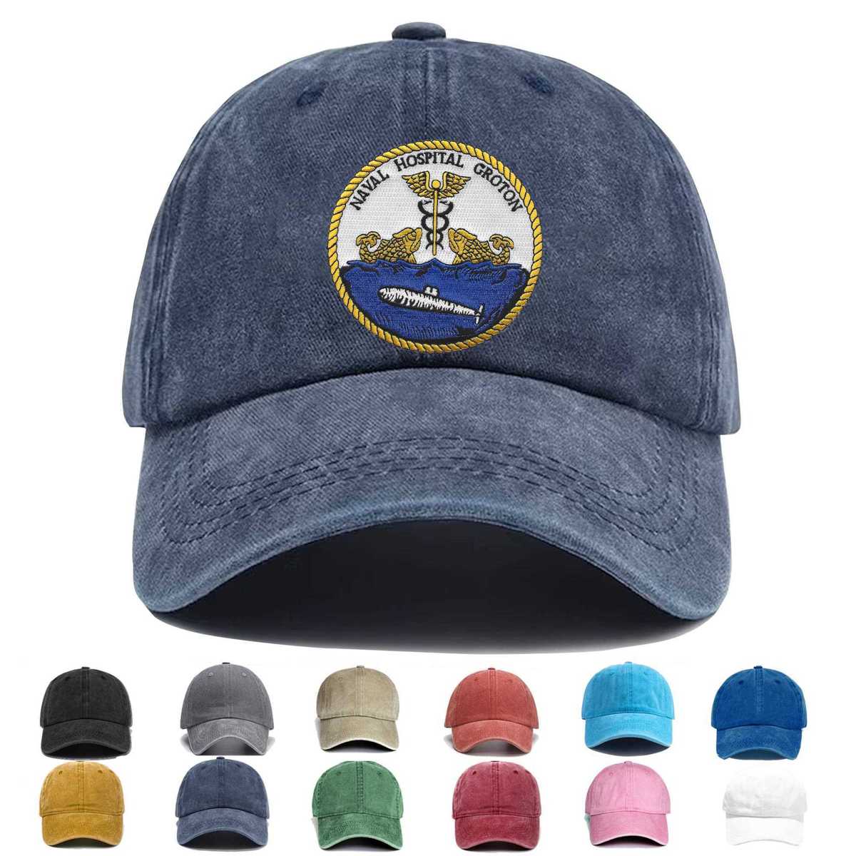 Us Naval Hospital Groton Embroidered Hat - Custom Hat