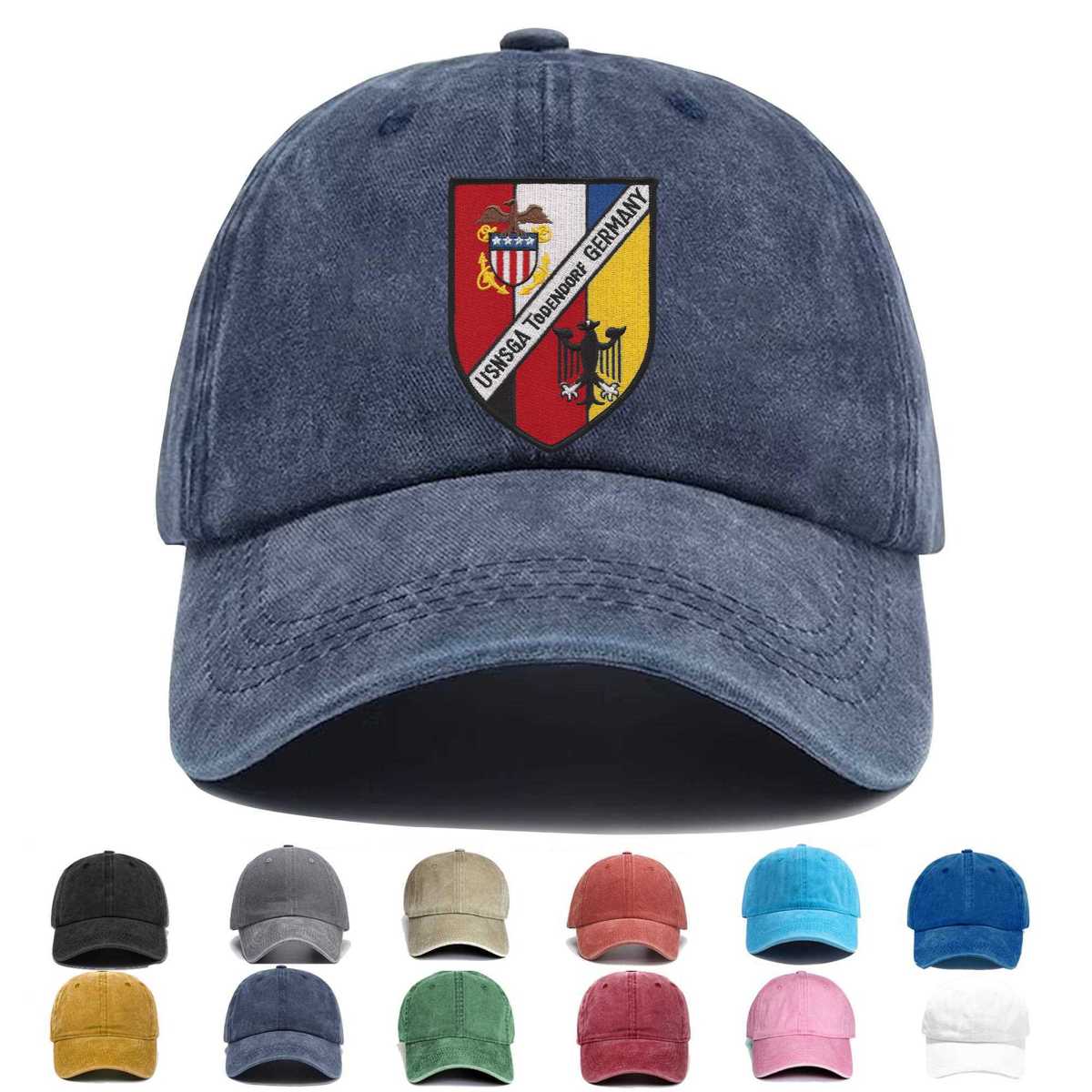 Us Naval Security Group Todendorf Germany Embroidered Hat - Custom Hat
