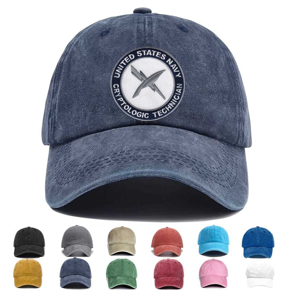 Us Navy Cryptologic Technician Embroidered Hat - Custom Hat