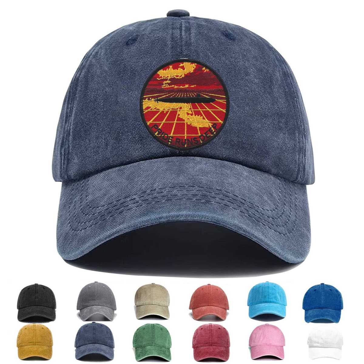 Us Navy Nuke Submarine Pride Run Deep Embroidered Hat - Custom Hat