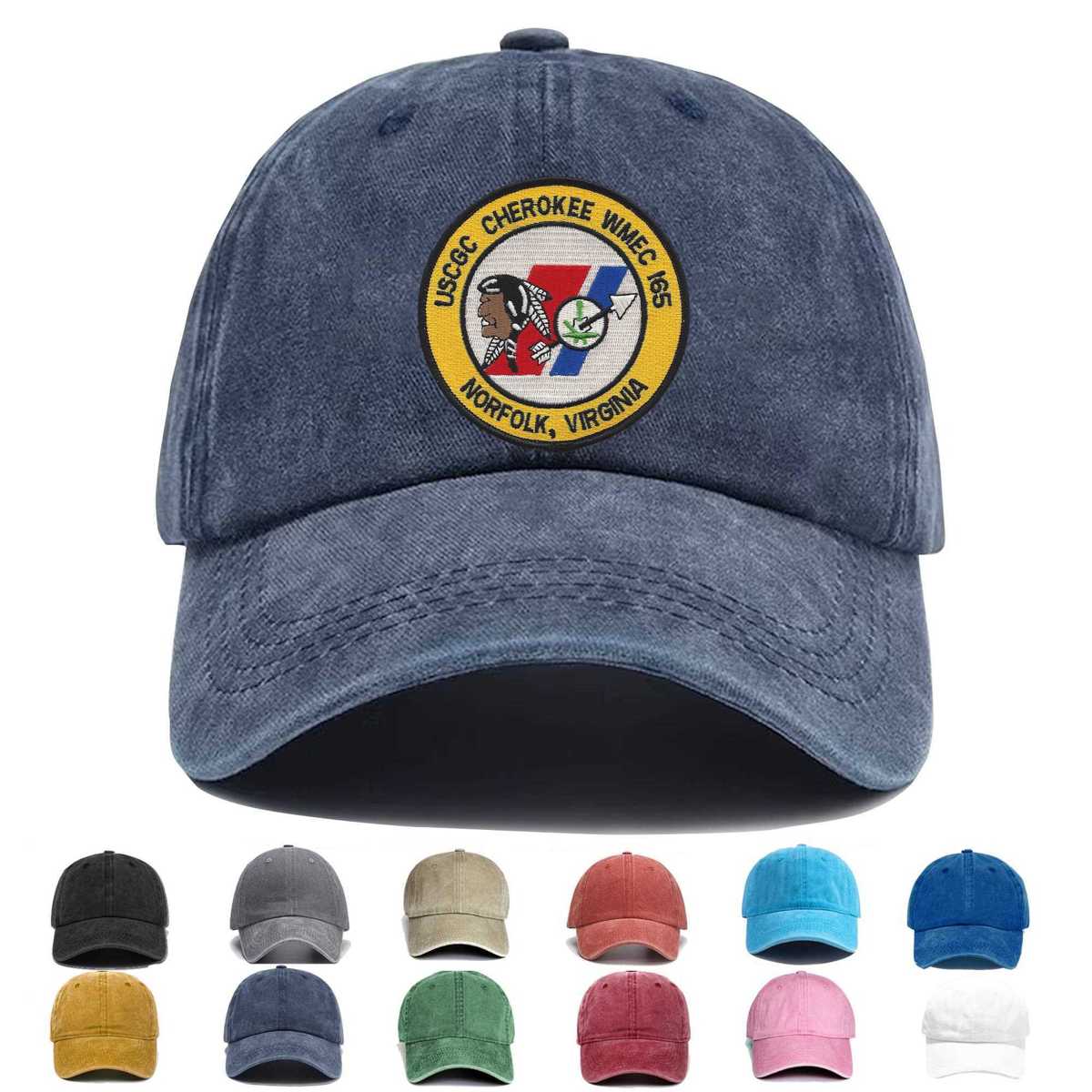 Uscgc Cherokee Wmec 165 Embroidered Hat - Custom Hat