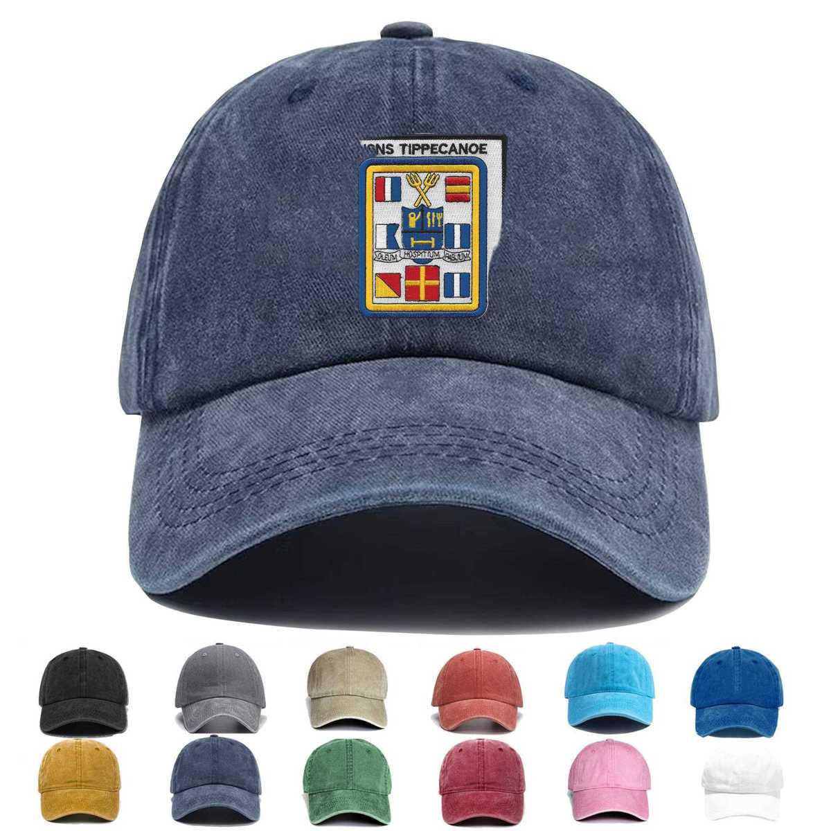 Usns Tippecanoe T Ao 199 Oil Tanker Ship Embroidered Hat - Custom Hat