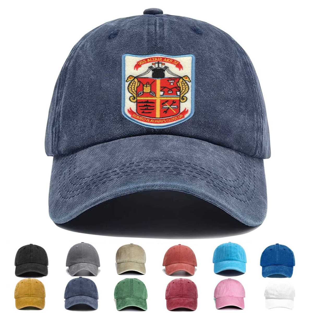 Uss Altair Aks 32 Embroidered Hat - Custom Hat