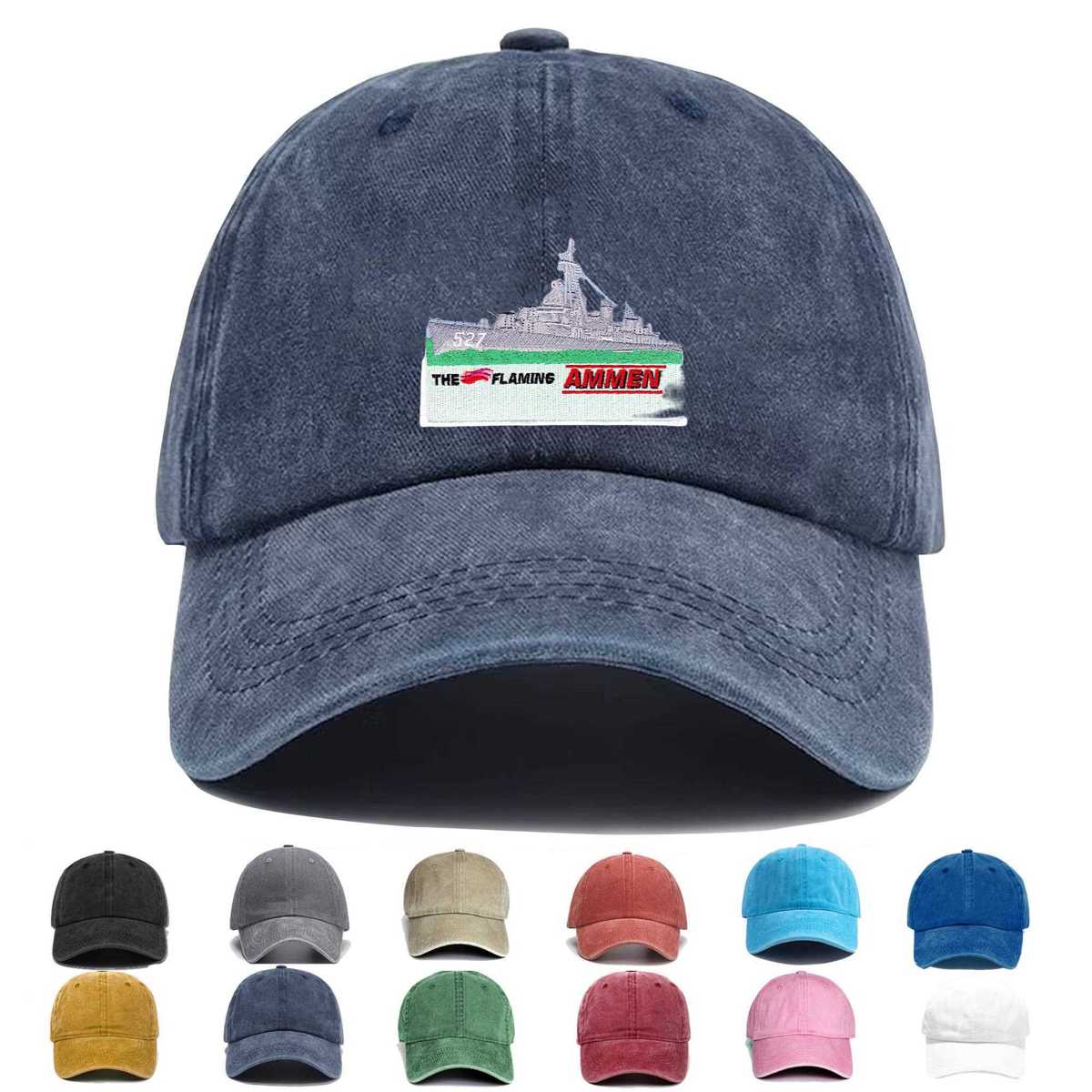 Uss Ammen Dd 527 Destroyer Embroidered Hat - Custom Hat