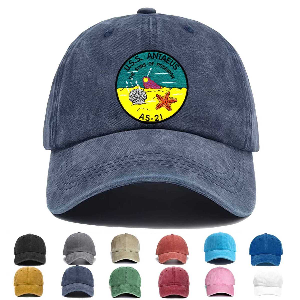 Uss Antaeus As 21 Embroidered Hat - Custom Hat