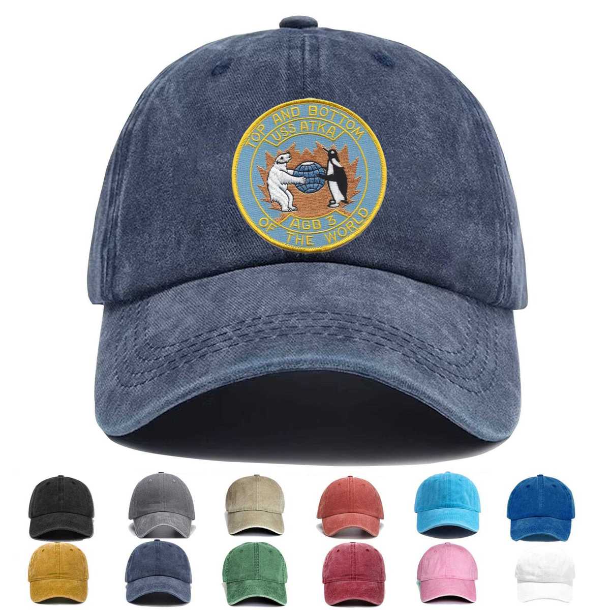Uss Atka Agb 3 Embroidered Hat - Custom Hat