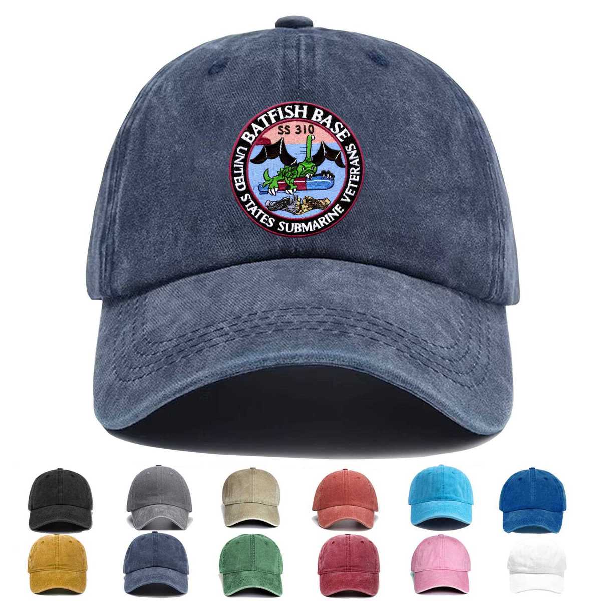 Uss Batfish Veterans Base Embroidered Hat - Custom Hat
