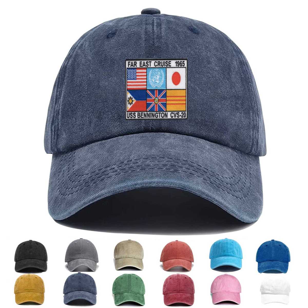 Uss Bennington Cvs 20 Far East Cruise 1965 Embroidered Hat - Custom Hat