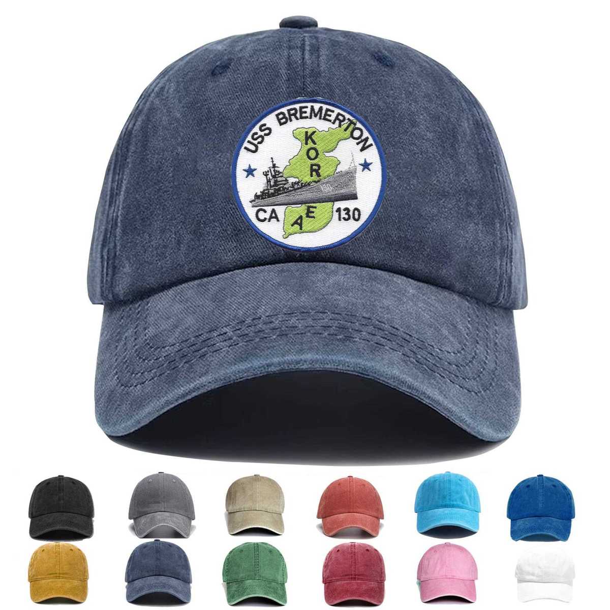 Uss Bremerton Ca 130 Embroidered Hat - Custom Hat