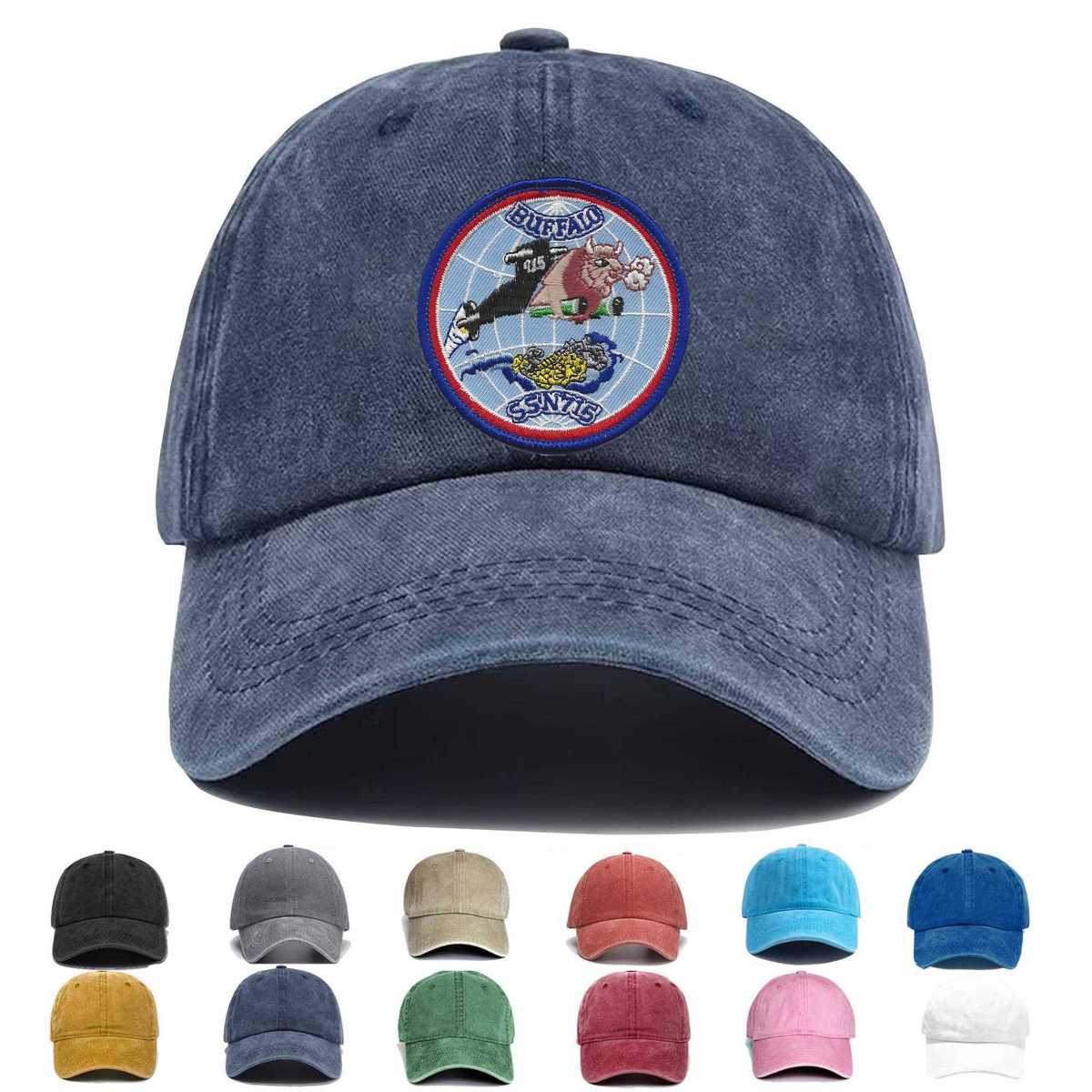 Uss Buffalo Ssn 715 Nuclear Attack Submarine Small Embroidered Hat - Custom Hat