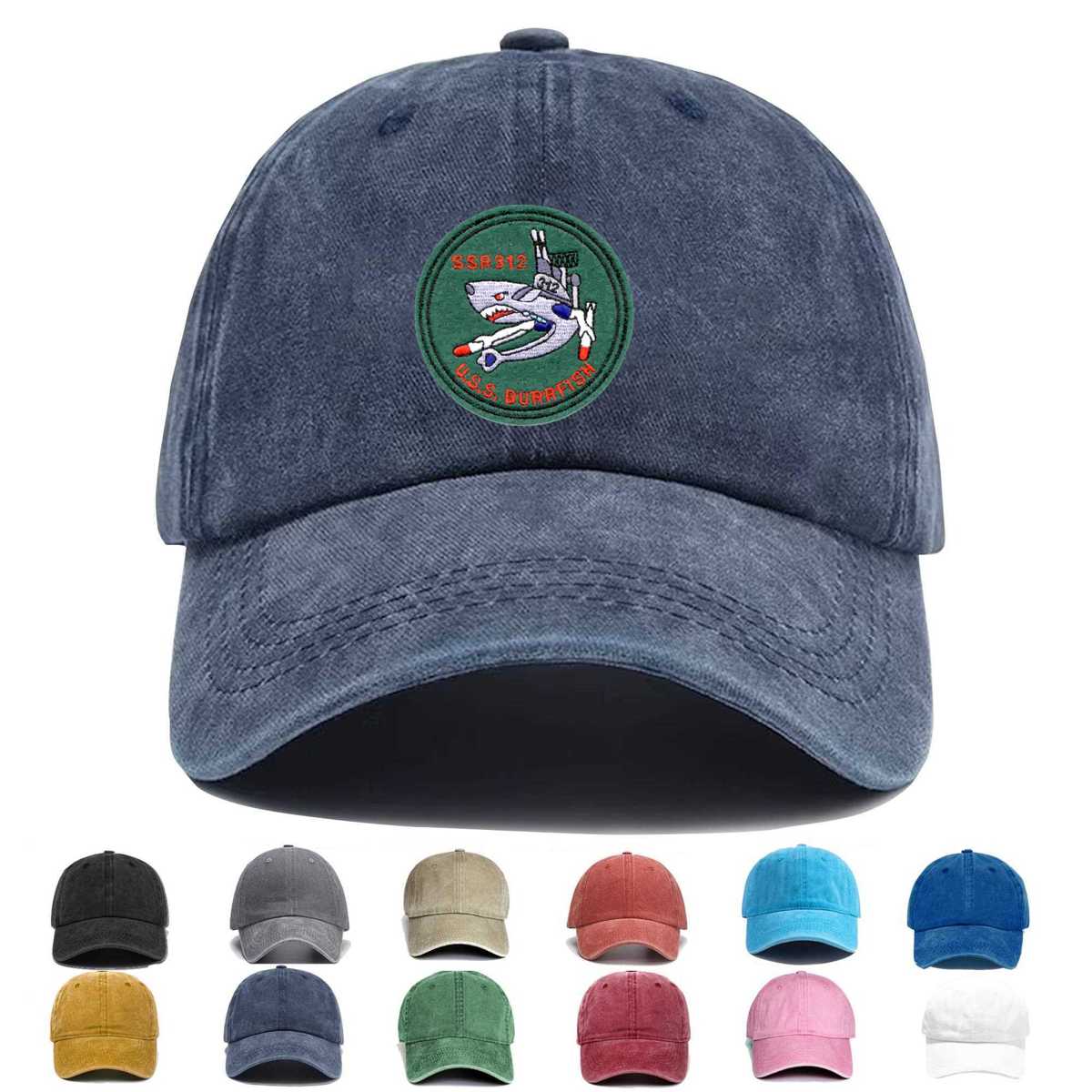 Uss Burrfish Ssr 312 Small Embroidered Hat - Custom Hat