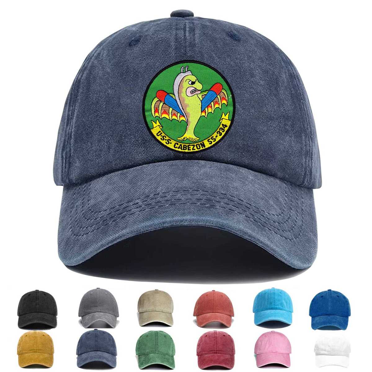 Uss Cabezon Ss 334 Diesel Electric Submarine Second Version Embroidered Hat - Custom Hat