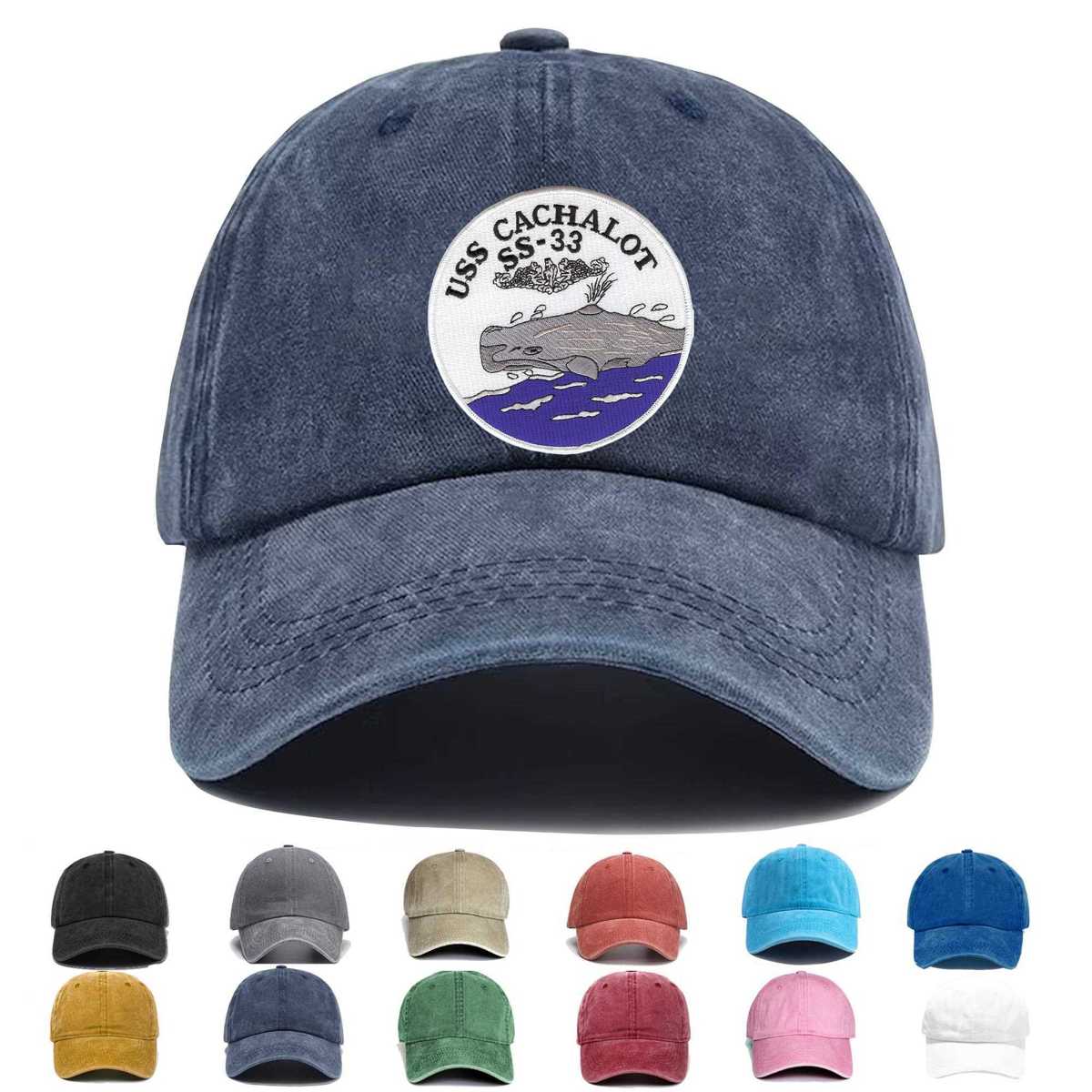 Uss Cachalot Ss 33 Submarine Embroidered Hat - Custom Hat