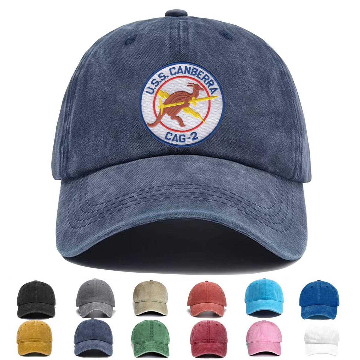 Uss Canberra Cag 2 Embroidered Hat - Custom Hat