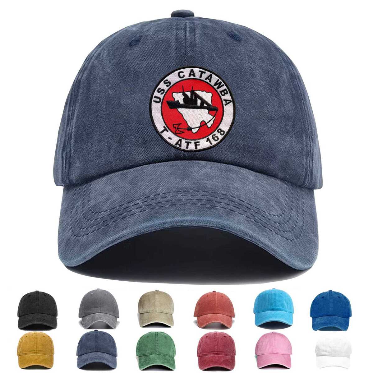 Uss Catawba T Atf 168 Embroidered Hat - Custom Hat